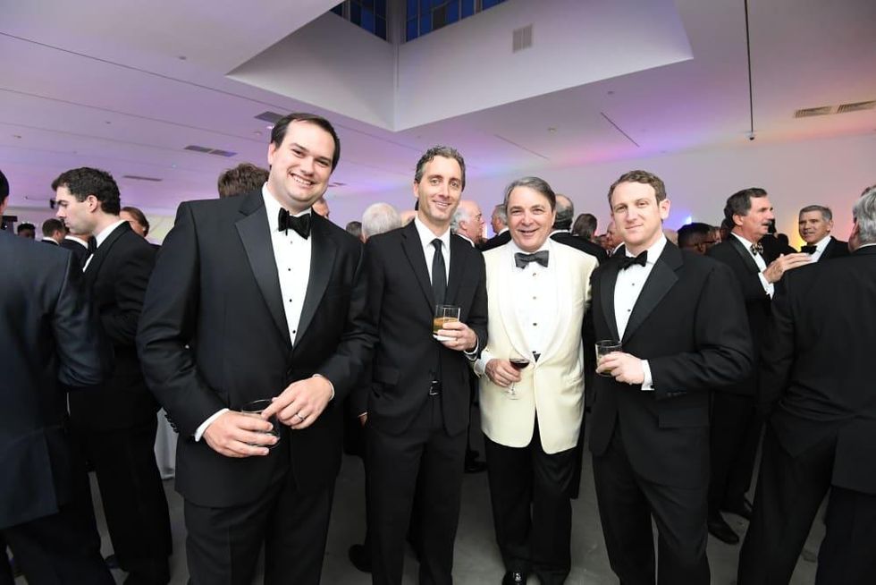 David Petersen, Menil Curator of Collections Paul Davis, Mark Wawro, Alex Kaplan at Men of Menil 2016