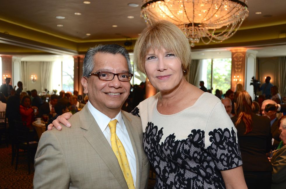 David Ruiz and Ellen Sanborn at the Children at Risk luncheon October 2014