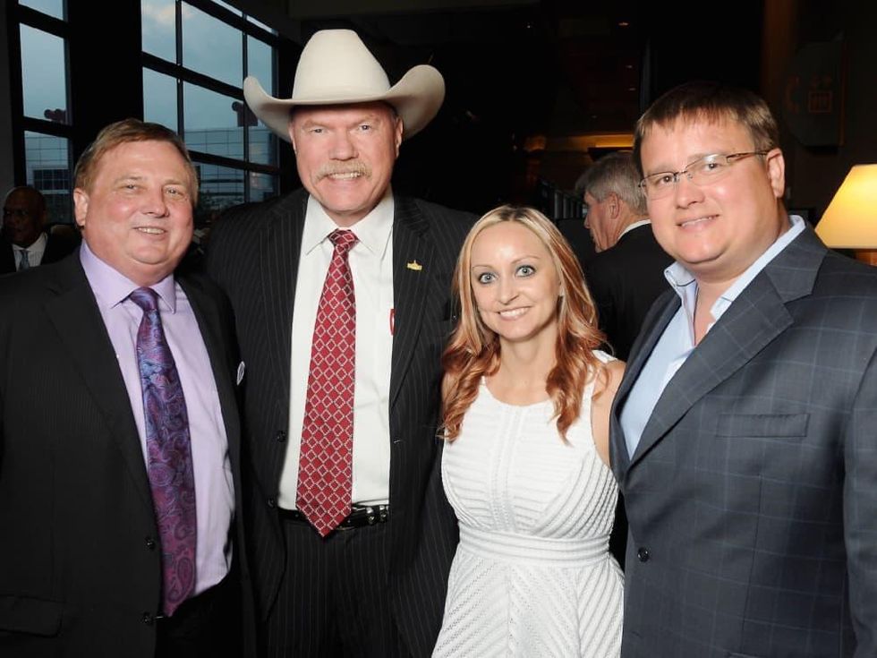 David Sargent Sr, Sheriff Bill Waybourn, Kari Sargent, David Sargent Jr at Kickstart gala