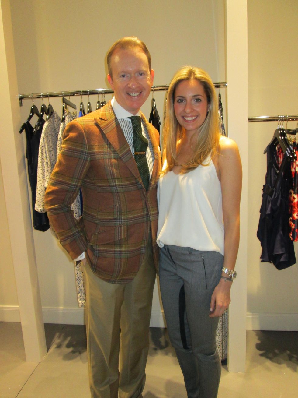 David Zyla and Luvi Wheelock at David Zyla at Atrium Ready to Wear January 2014