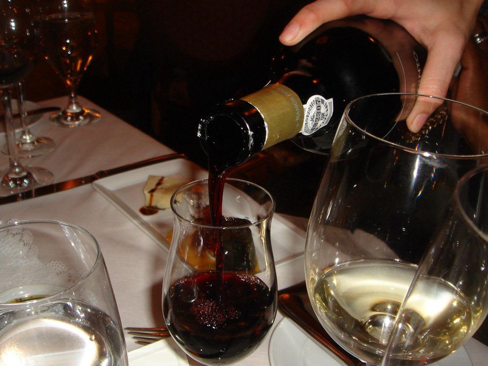 Davon, Granduca dinner, South of France Meets Italy, March 2013, Port being poured