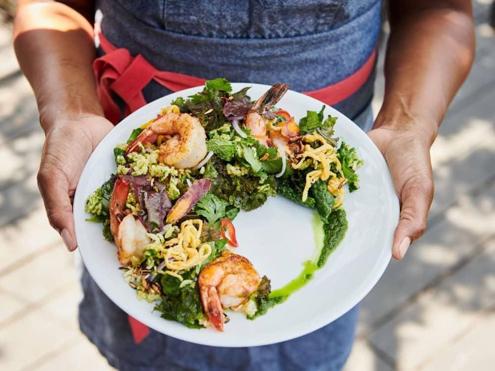 Dawn Burrell shrimp dish