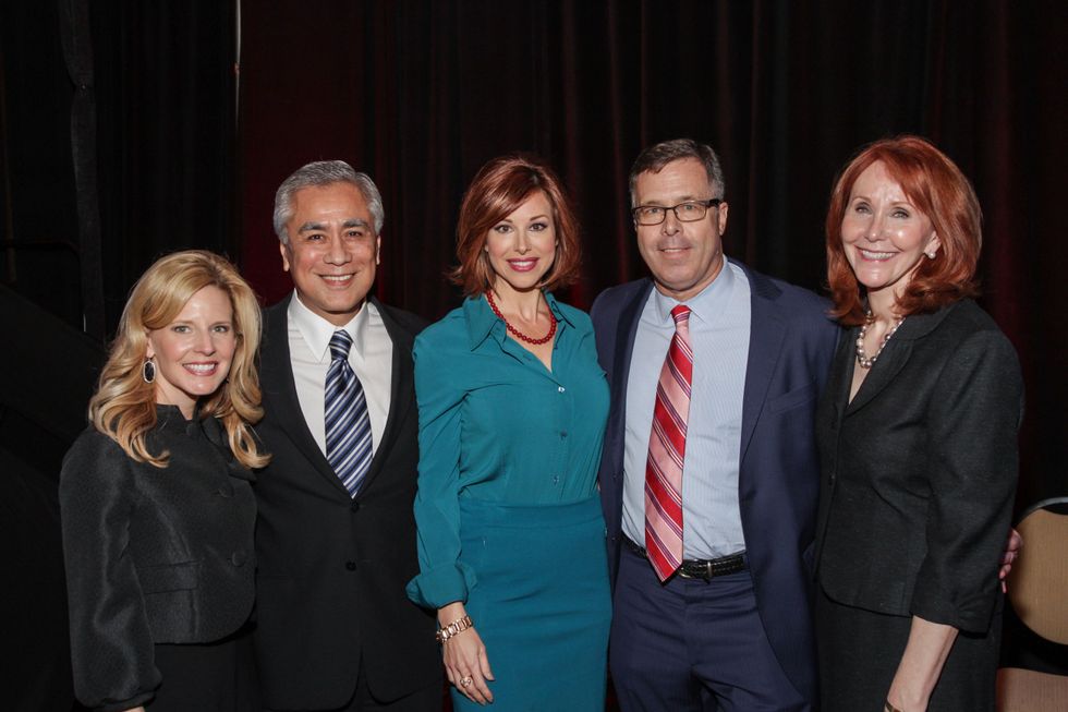 Dawn Koenning, from left, Bill Balleza, Dominique Sachse, Jerry Martin and Judy Howell at the National Philanthropy Day Awards November 2014
