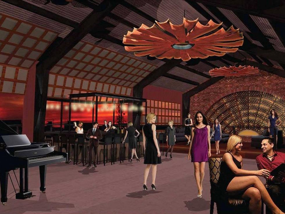 De Gaulle bar interior rendering