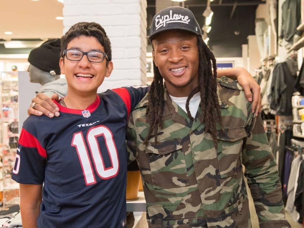 DeAndre Hopkins shopping spree for kids