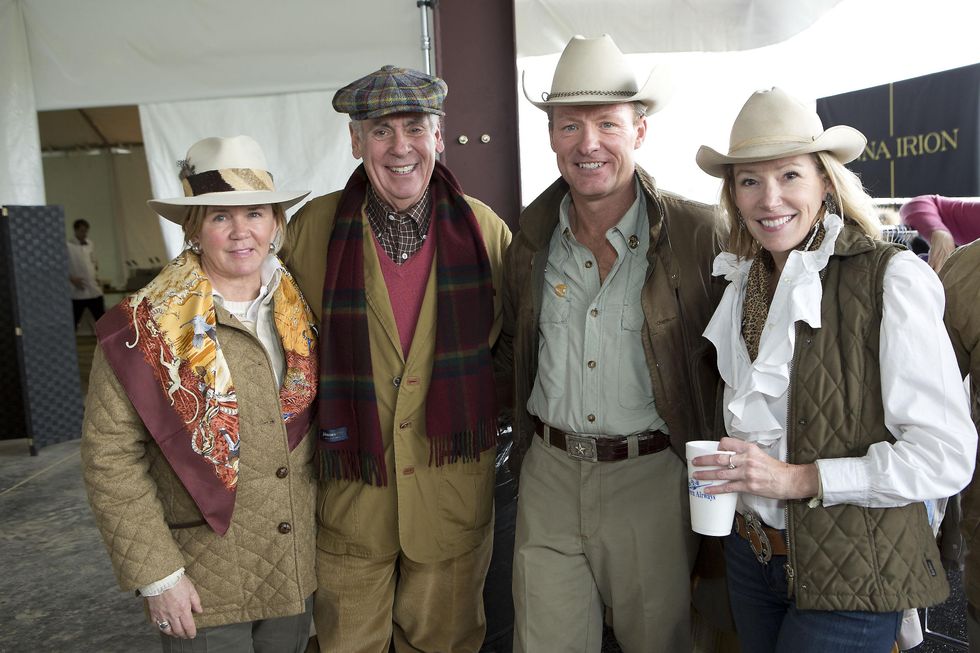 Debbie and John Daugherty, from left, David Oelman and Claudia Craft Huthnance at The Fine Art of Shooting March 2015