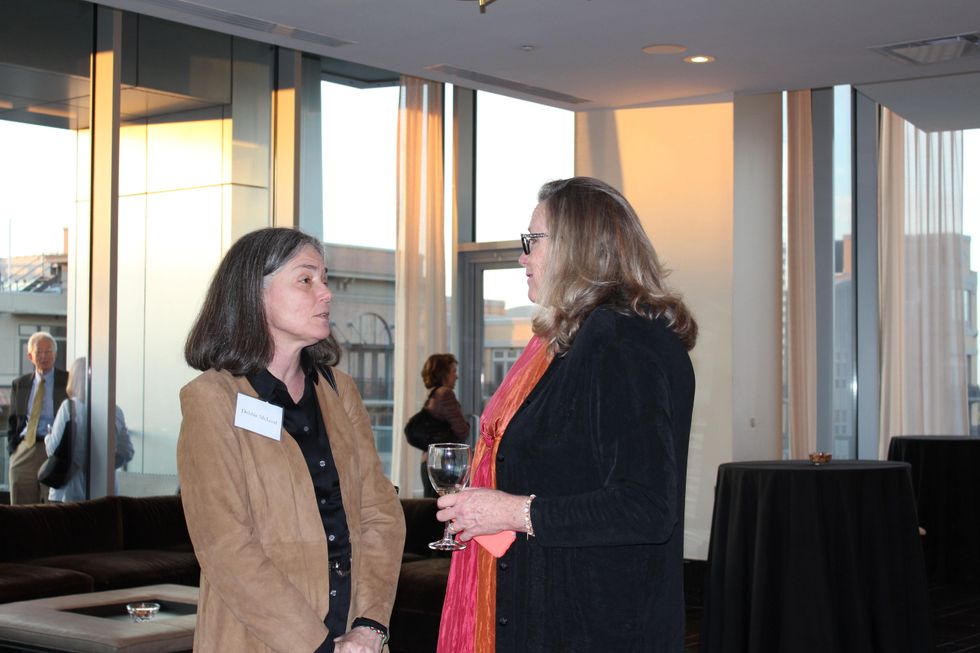 Debbie McLeod, left, and Tina Hester. at the Jane's Due Process fundraiser February 2015jpg
