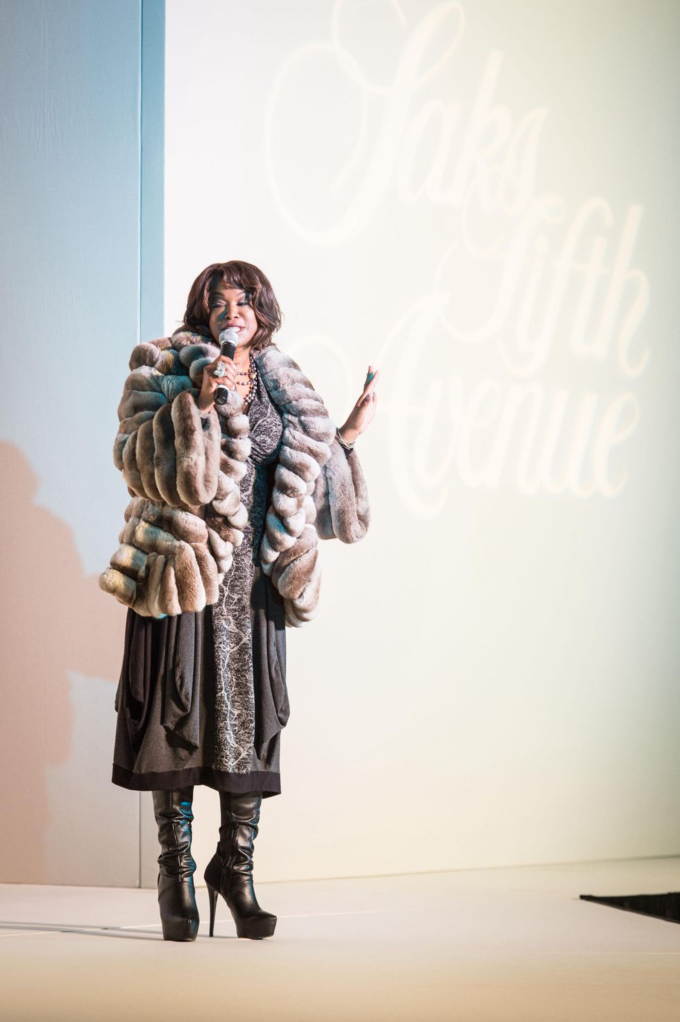Deborah Duncan at the Nutcracker Market Saks luncheon and fashion show November 2014