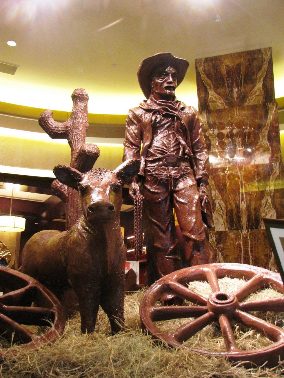 Deborah Elias, My Favorite Things, March 2013, chocolate cowboy, Wild West vignette