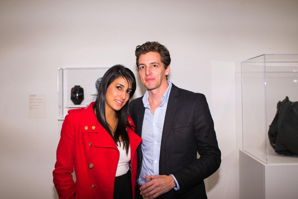 Deborah Puevedo and David Jacobson at the MFAH Art Crowd Party November 2014