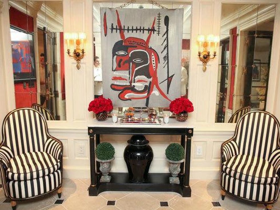 Dee Ocleppo and Tommy Hilfiger Plaza apartment foyer