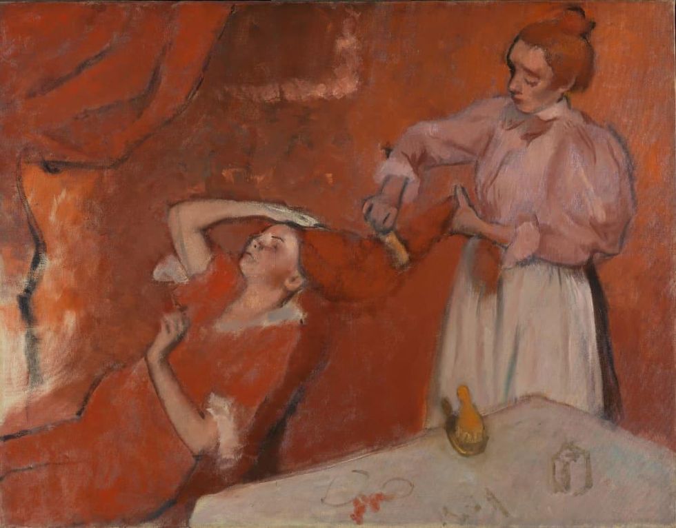 Degas: A New Vision, Group of dancers (red skirts)