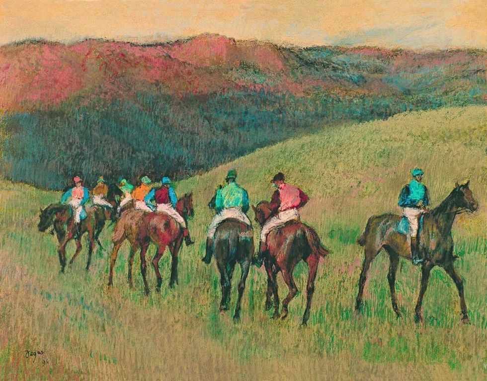 Degas: A New Vision, Racehorses in a Landscape