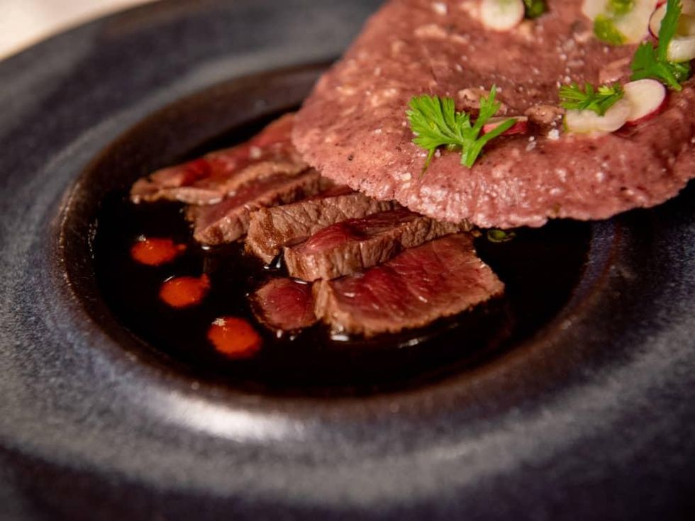 Degust venison tostada