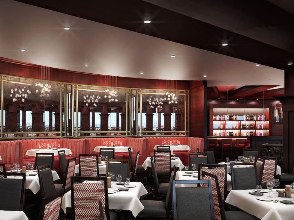 Del Frisco's Double Eagle Steakhouse remodeling rendering