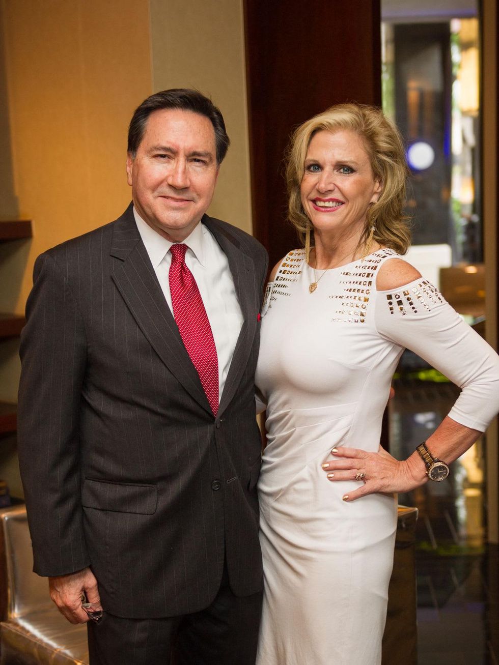 Denis DeBakey and Melanie Campbell at the Arthritis Foundation Award party May 2014