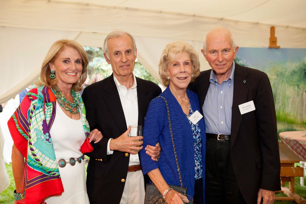 Denise Monteleone, from left, Jim Martin, Judy Allen and Alex Dell at M.D. Anderson in Aspen July 2014