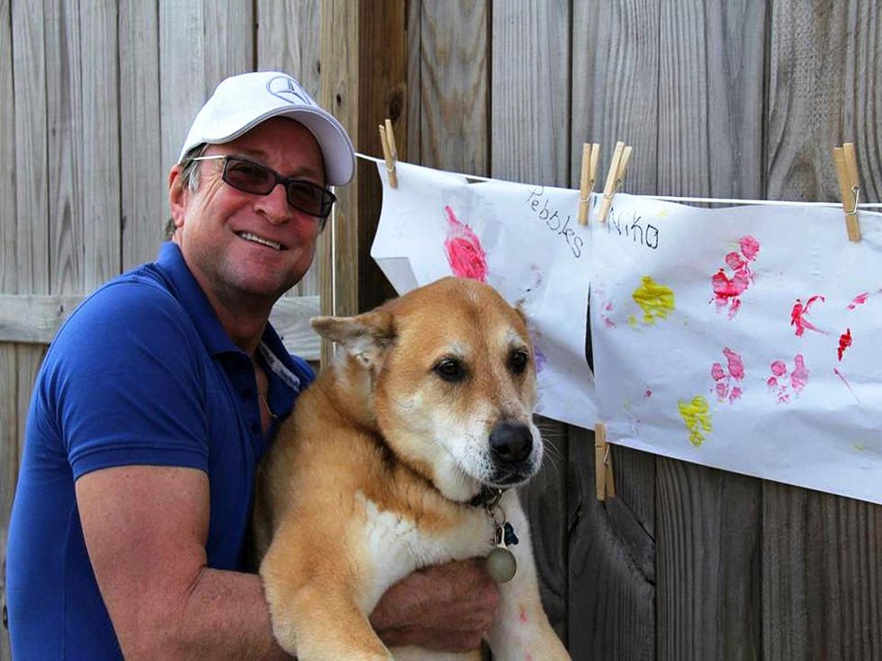 Dennis Murland and Niko at Paint with Your Pet February 2014