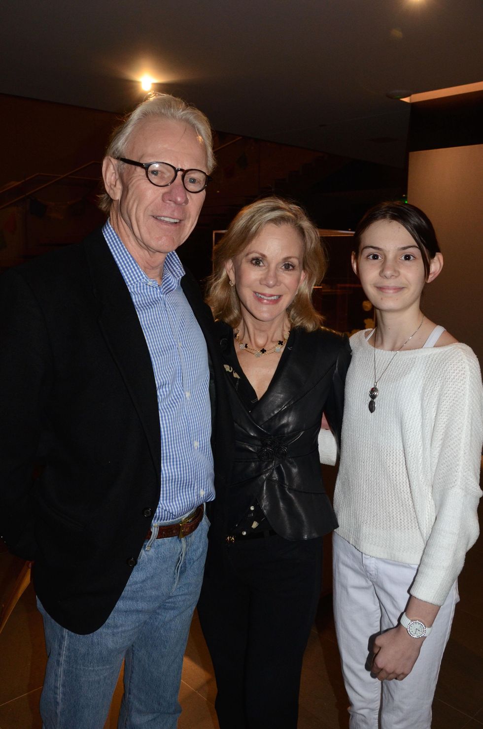 Dennis O'Rourke, from left, Elaine Block and Hannah Block at the Telluride MountainFILM event February 2015