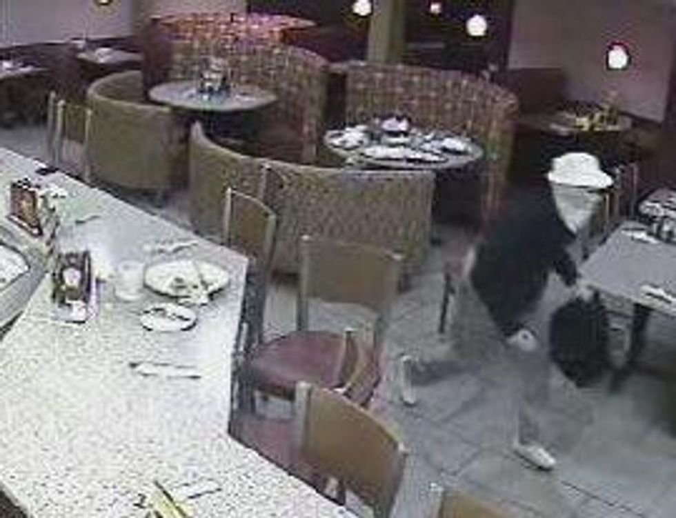 Denny's shooting surveillance shot 1 RUN FLAT