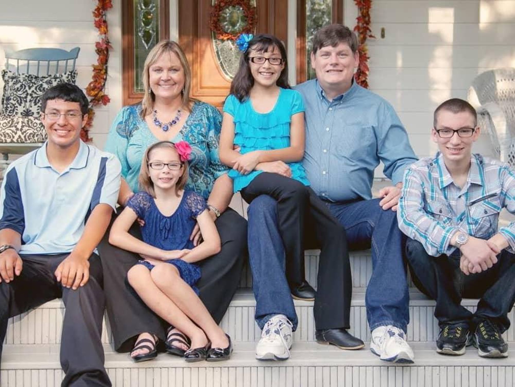 DePelchin Gallagher family with foster adopted children
