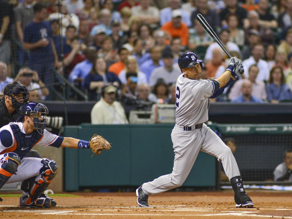 Derek Jeter Astros whiff