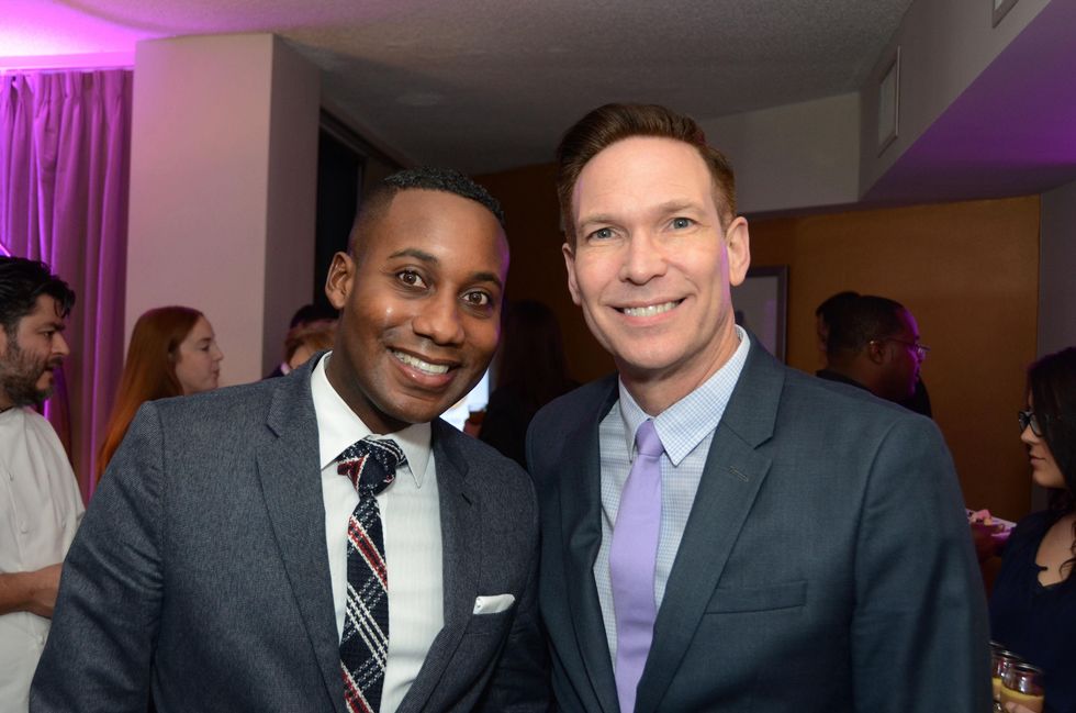 Derek Smith, left, and Don Smith at the Flavour launch at Hotel Derek February 2015