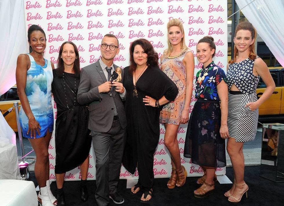 Designers and models at Barbie New York fashion week party