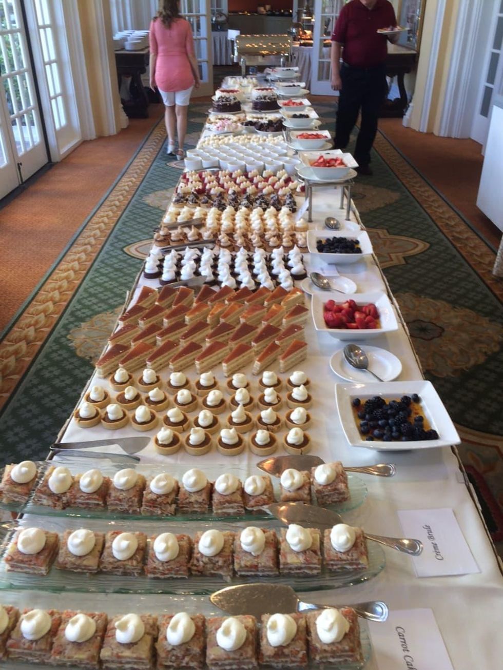 Desserts at Hotel Galvez Sunday brunch