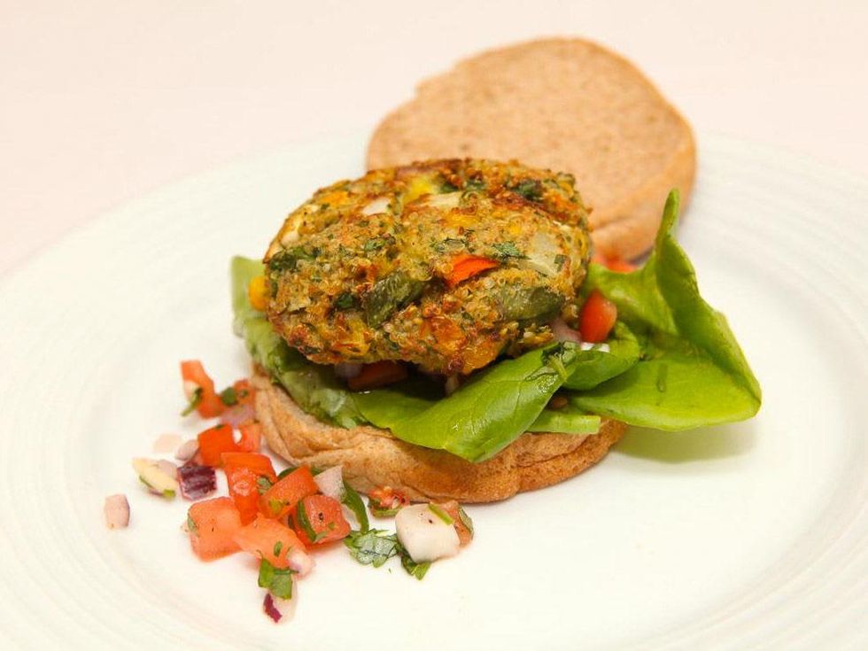 Devanshi Udeshi Slam Dunk Veggie Burger