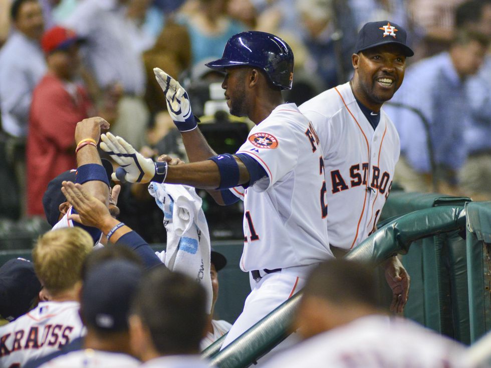 Dexter Fowler Astros celebration