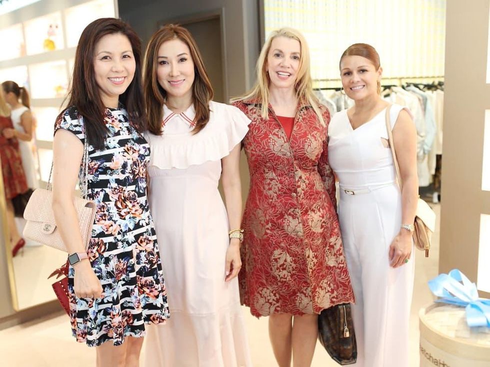 Diana Sun, Mandy Kao, Marie Bosarge, Anna Arispe at The Webster party