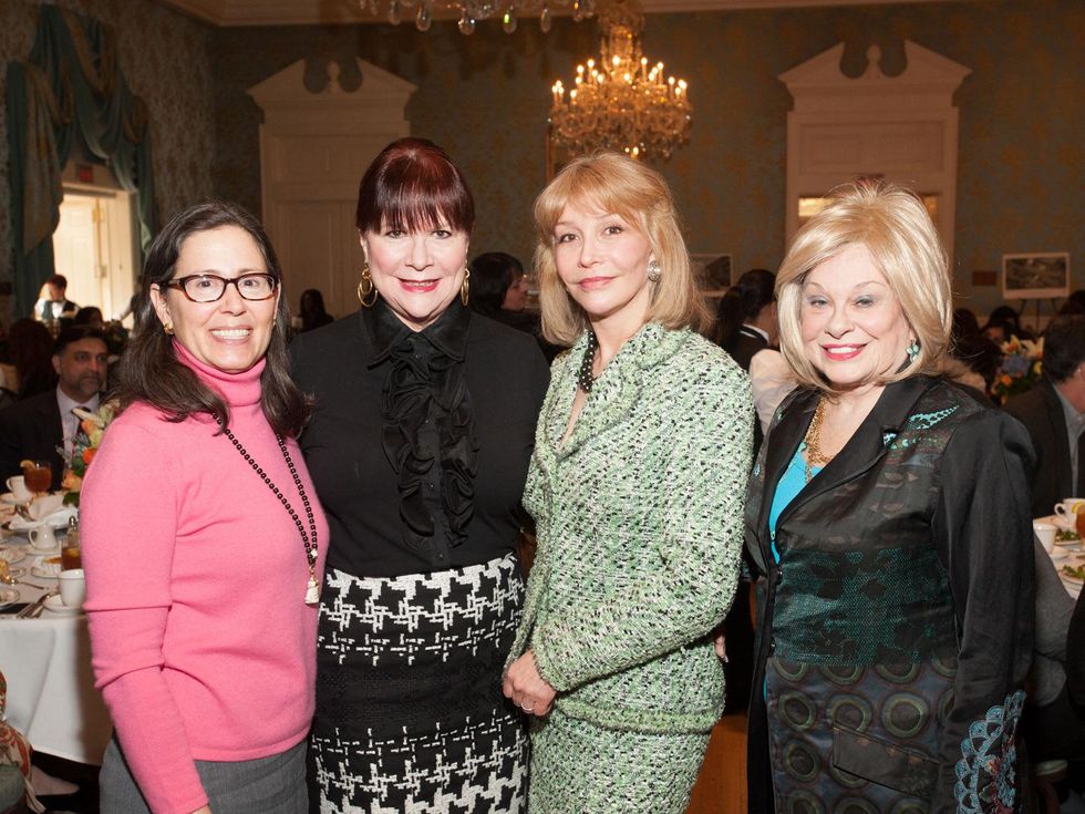 Diana Untermeyer, from left, Barbara VanPostman, Susan Boggio and Sidney Faust at the Interfaith Ministries luncheon January 2014