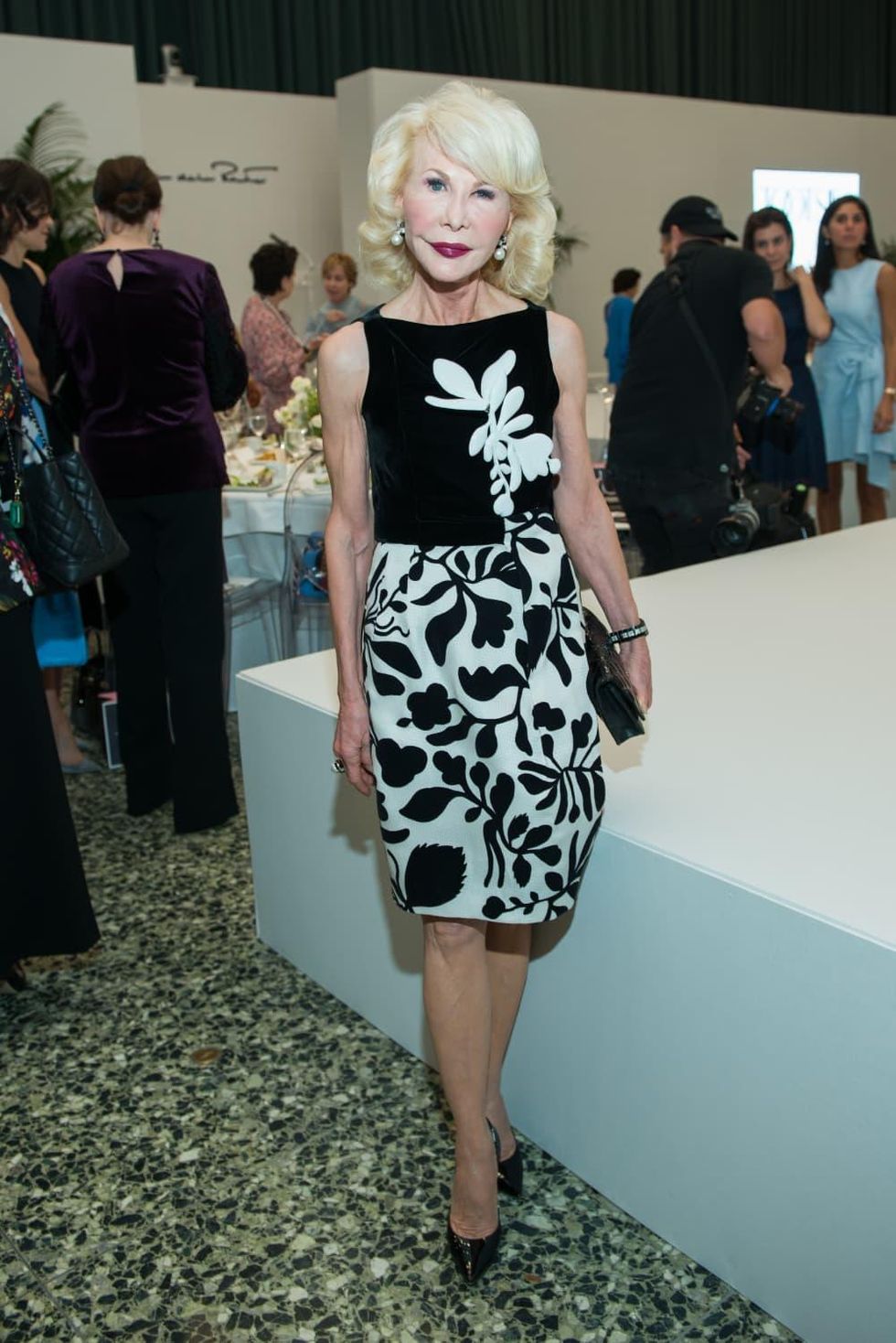 Diane Lokey Farb at Oscar de la Renta fashion show at MFAH