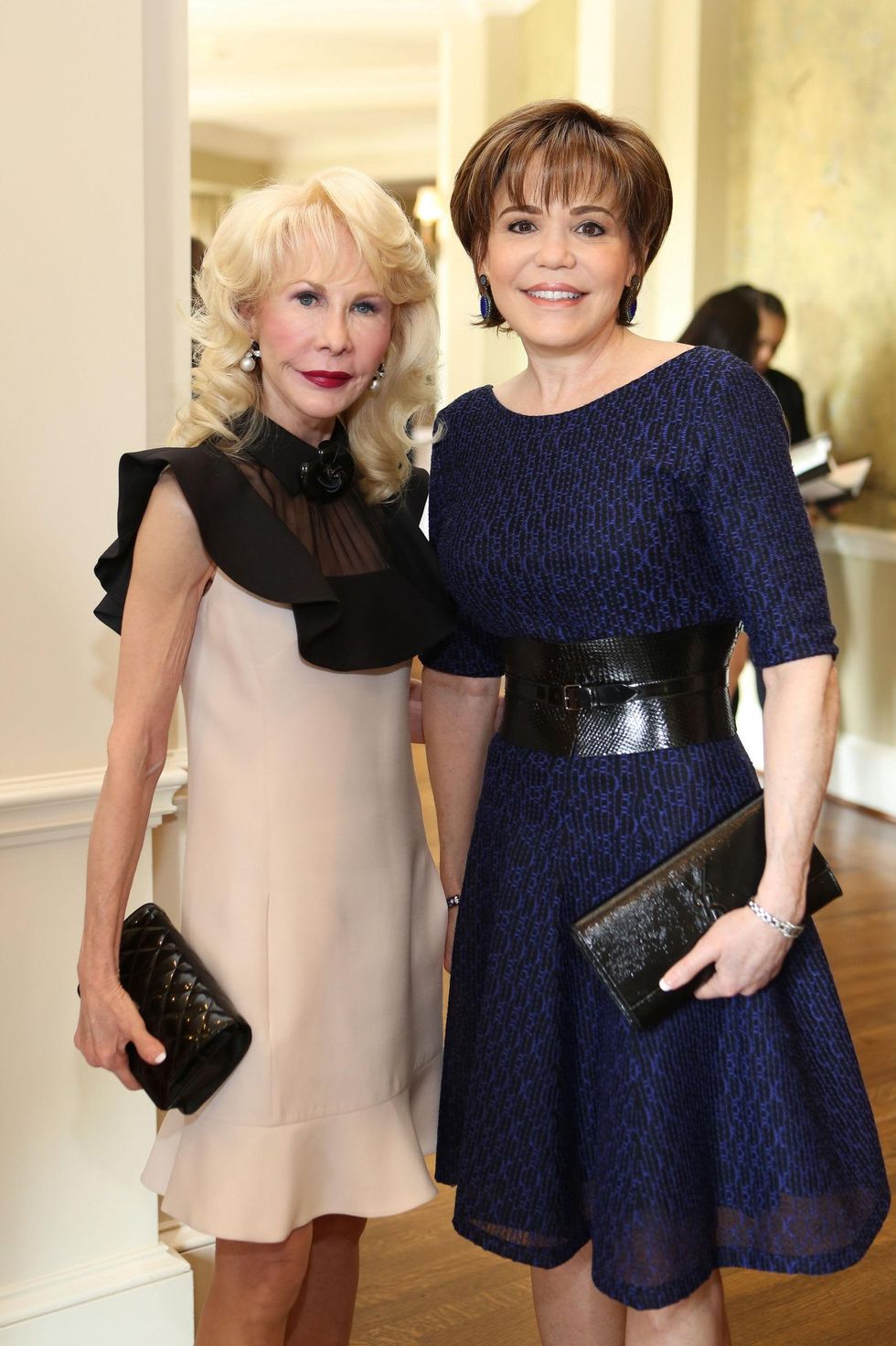 Diane Lokey Farb, left, and Hallie Vanderhider at the St. Luke's Friends of Nursing luncheon March 2015