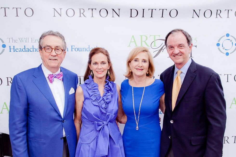 Dick and Ginger Hite, from left, and Pam and Jimmy Erwin at the Norton Ditto ArtFest April 2015