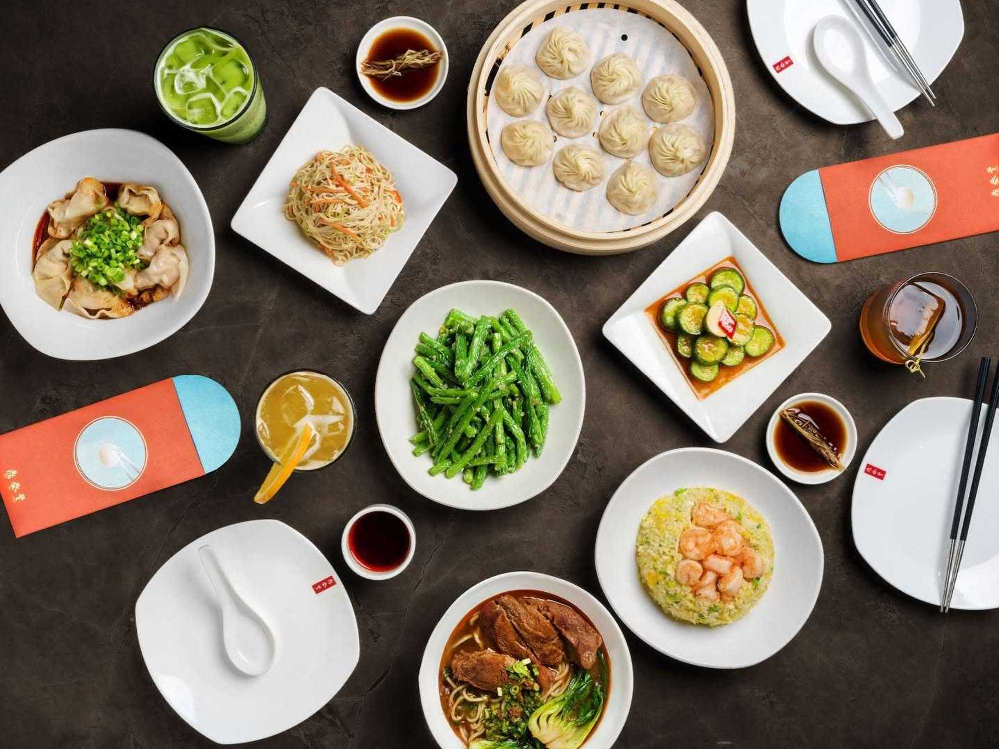 Din Tai Fung food spread