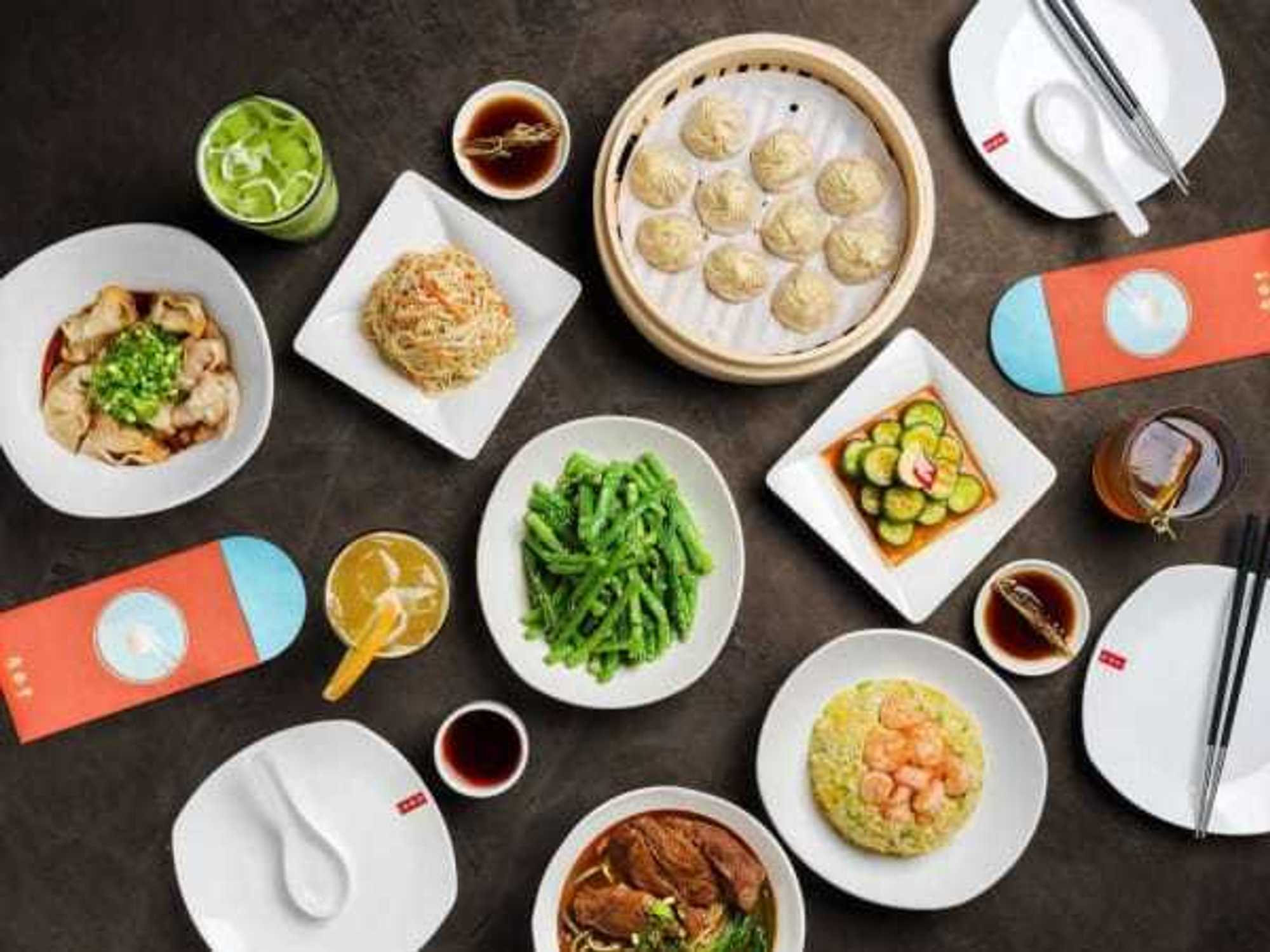 Din Tai Fung food spread