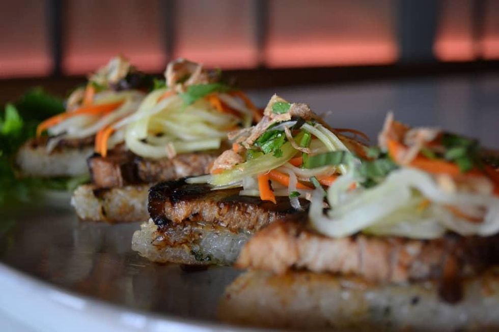 Dinette braised pork belly and sticky rice