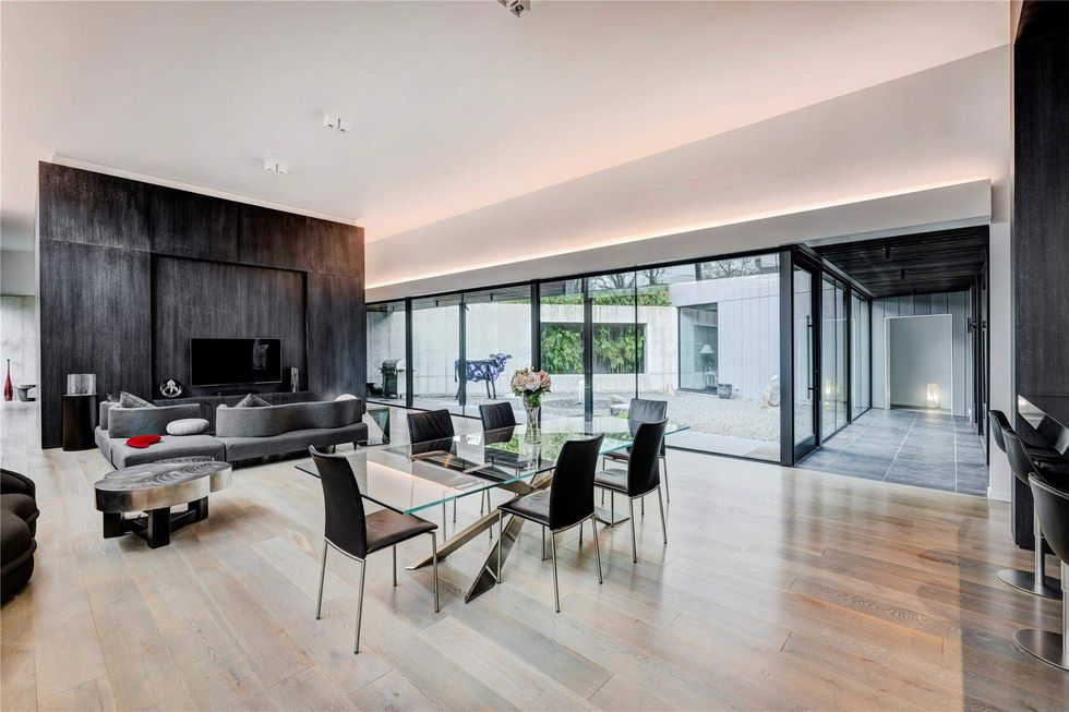 Dining room and living room of 1531 Milford Street