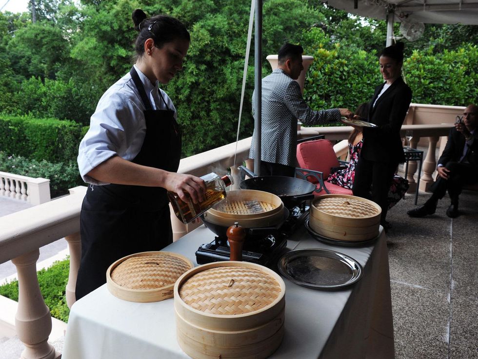 Dinner by Roca brothers at Rienzi house August 2014