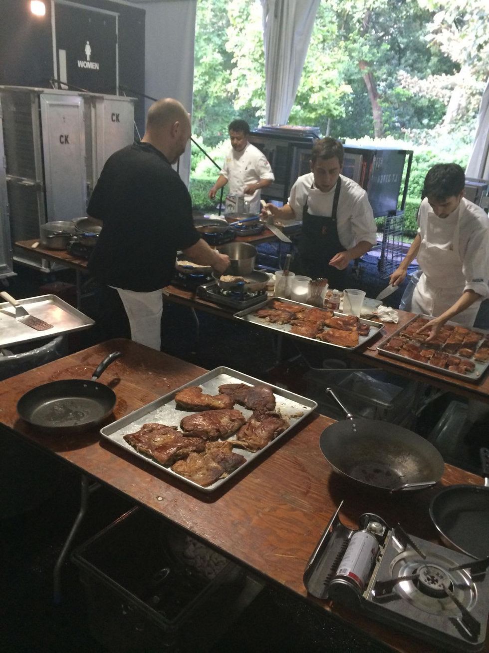 Dinner by Roca brothers at Rienzi house August 2014