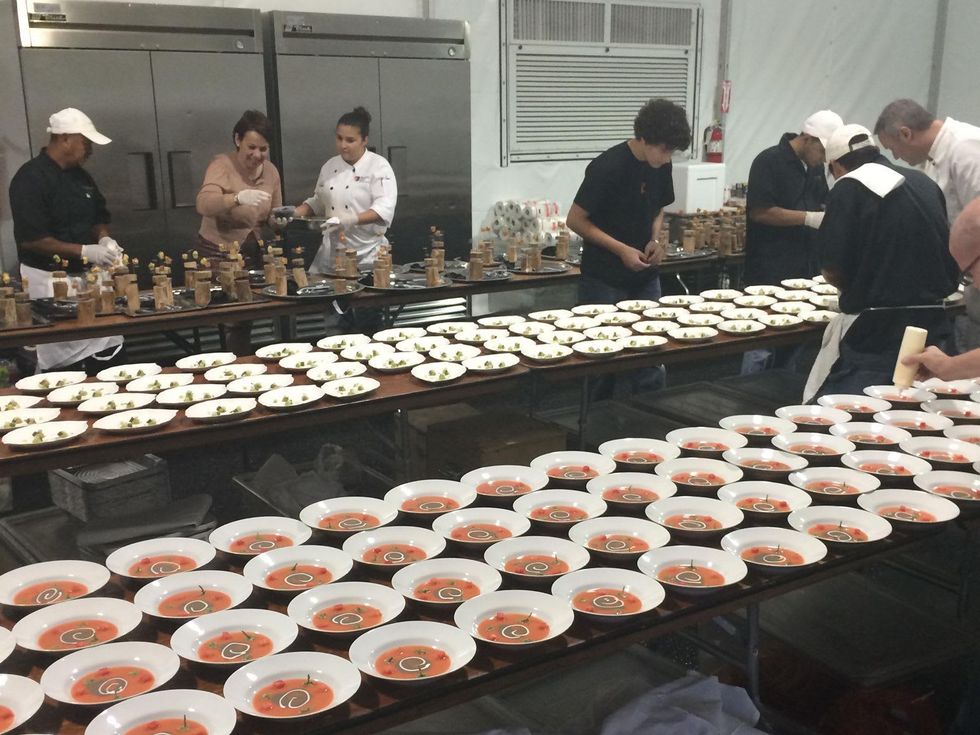 Dinner by Roca brothers at Rienzi house August 2014