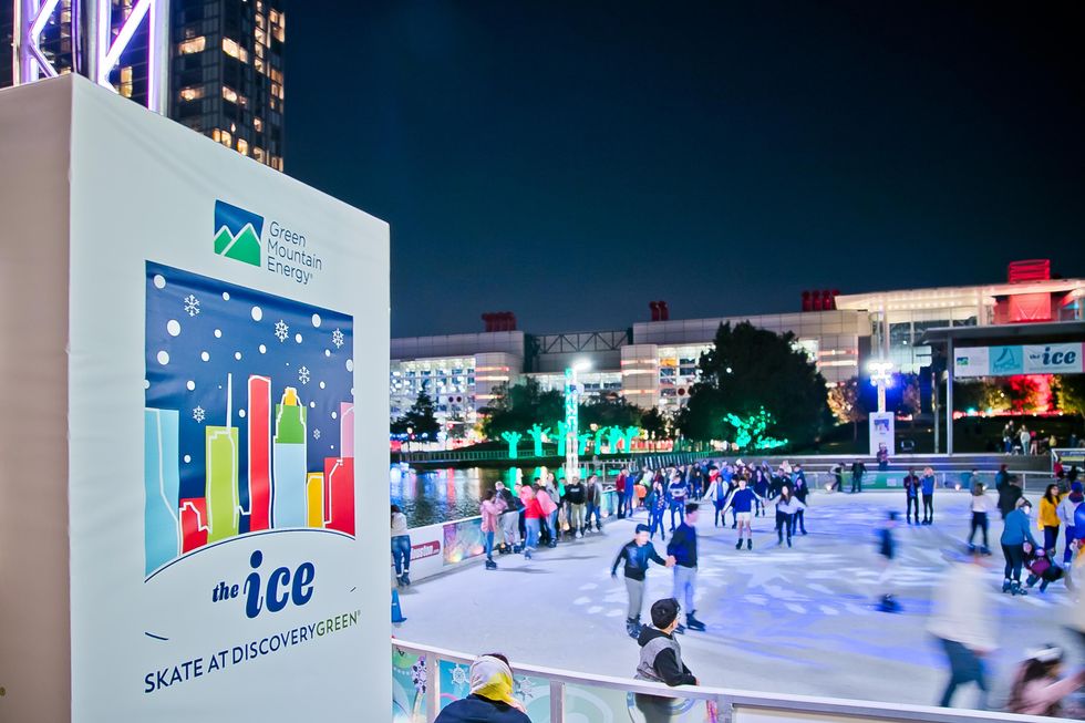 Discovery Green ice rink