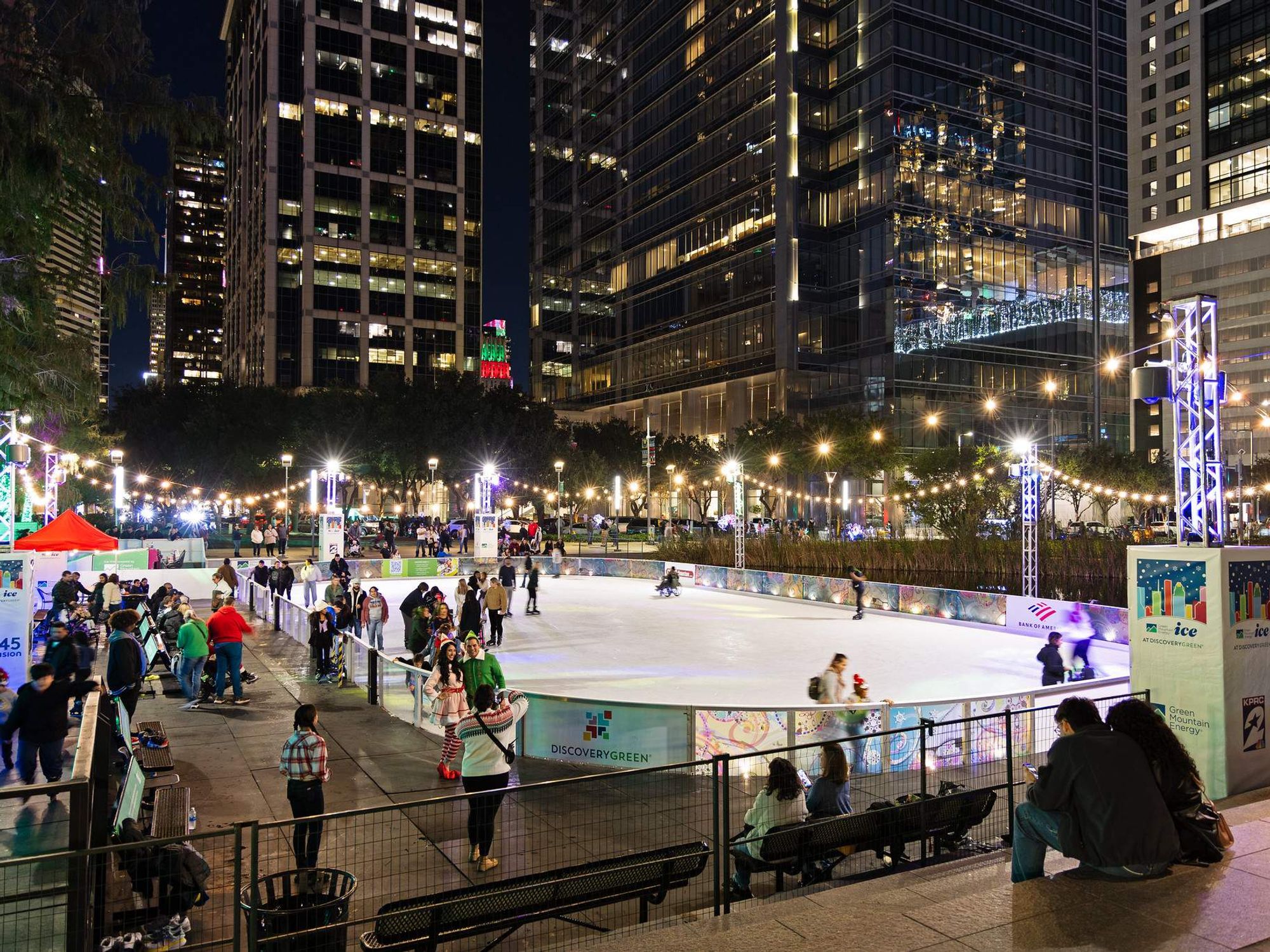 Discovery Green ice rink