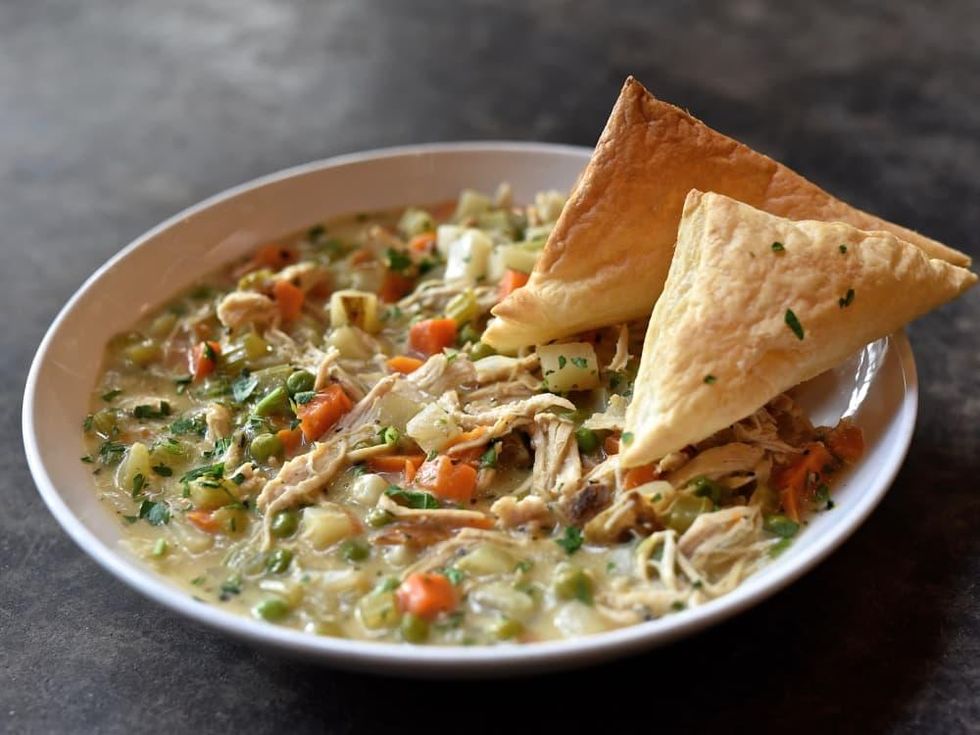Dish Society chicken pot pie