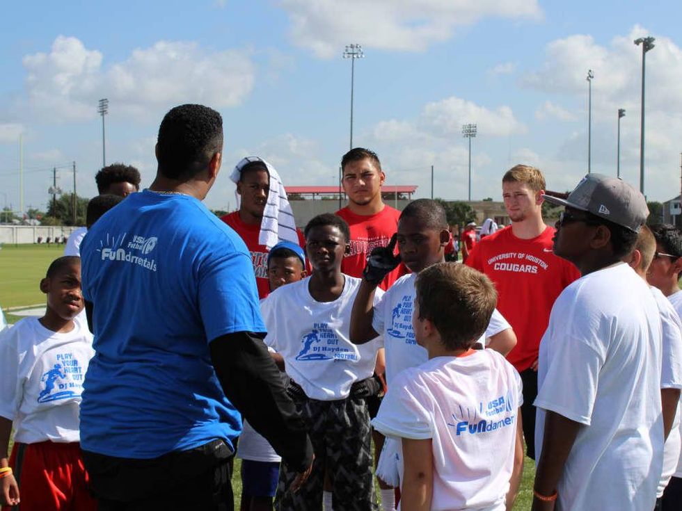 DJ Hayden Football Camp 2015 group 2