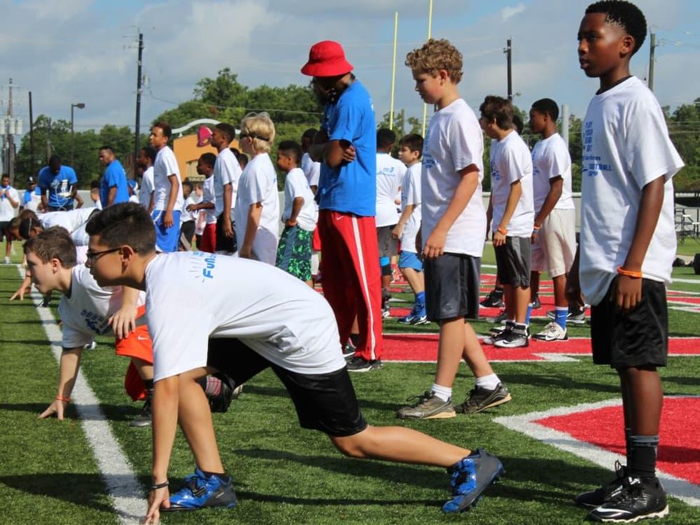 DJ Hayden Football Camp 2015 kids