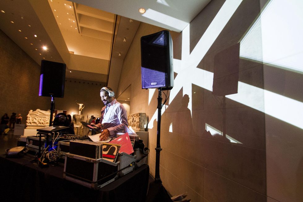 DJ Sun at the MFAH Mixed Media Party June 2014