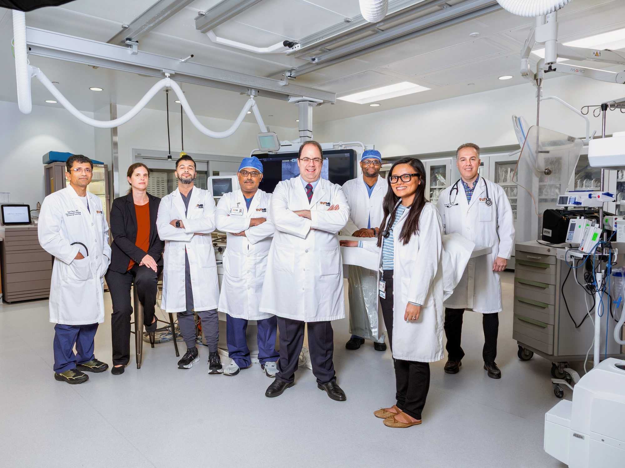 Doctors and medical staff at UTMB
